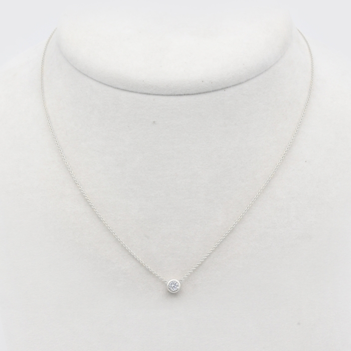 Halskette - Weißgold, Brillant (0,20 ct.) Halskette - Weißgold, Brillant (0,20 ct.)