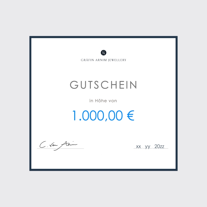 Gutschein 1.000 € Gutschein 1.000 €