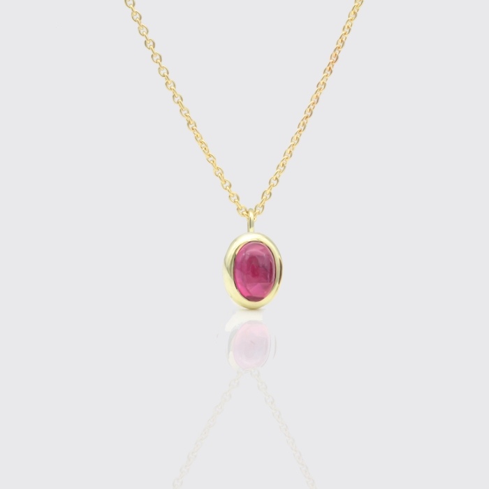 Anhänger - pink Turmalin Cabochon Anhänger - pink Turmalin Cabochon