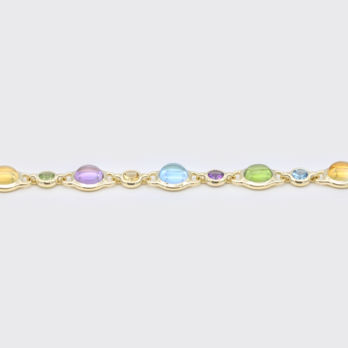 Armband mit bunten Edelsteinen Armband mit bunten Edelsteinen