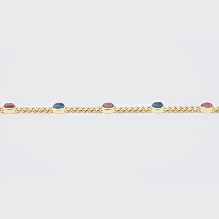 Armband mit Turmalin und Londontopas Armband mit Turmalin und Londontopas