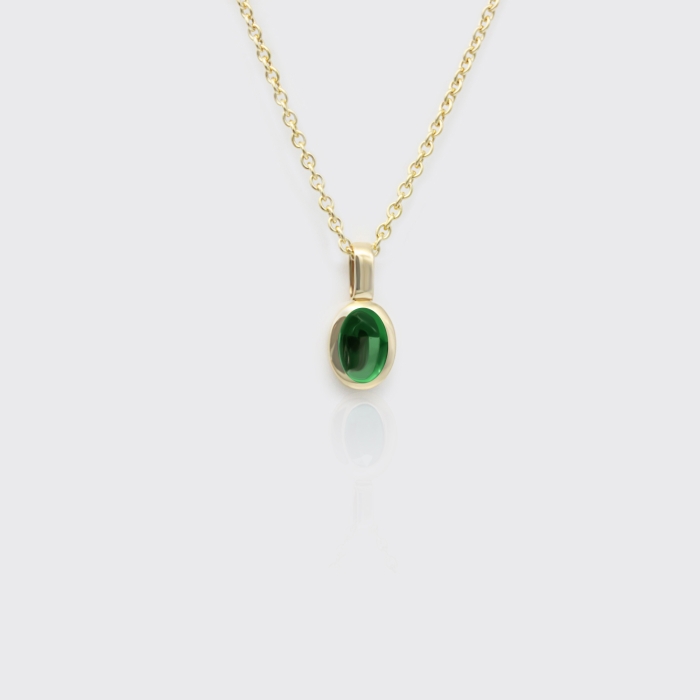 Anhänger - Tsavorit-Cabochon Anhänger - Tsavorit-Cabochon