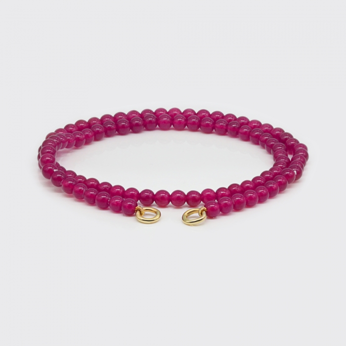 Strang für Varioarmband - pink Jade Strang für Varioarmband - pink Jade