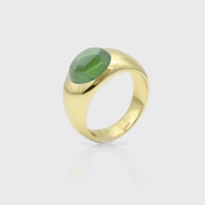 Soulring No. I mit grünem Turmalin Soulring No. I mit grünem Turmalin