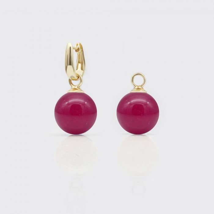 Einhänger - pink Jade Einhänger - pink Jade