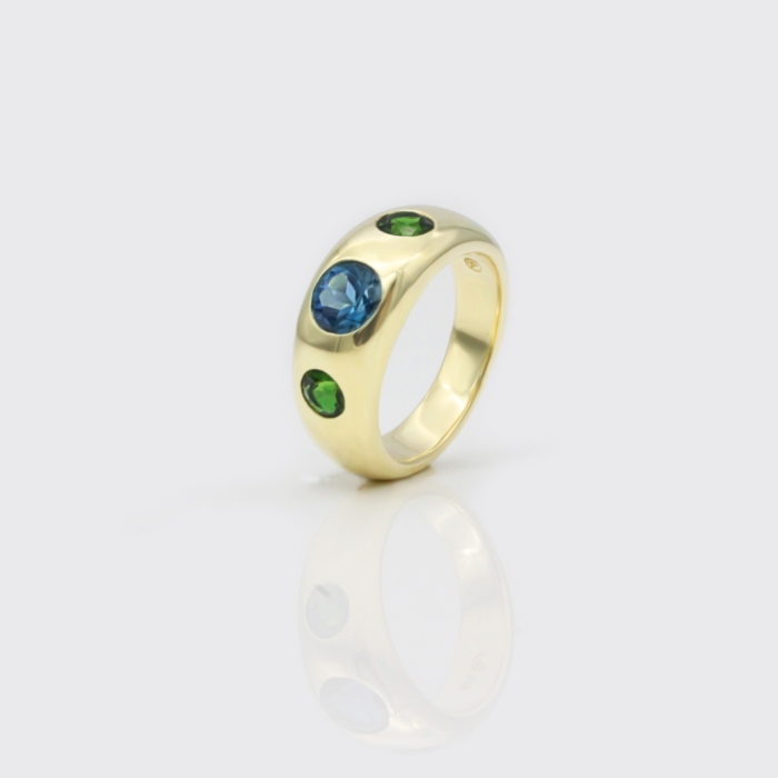 Bandring mit Londontopas und Turmalinen Bandring mit Londontopas und Turmalinen