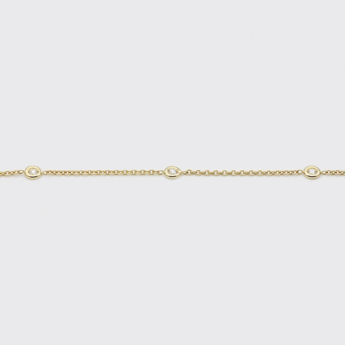 Gliederkette - Gelbgold, Brillanten Gliederkette - Gelbgold, Brillanten