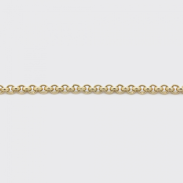 Halskette - Erbskette Gelbgold breit
