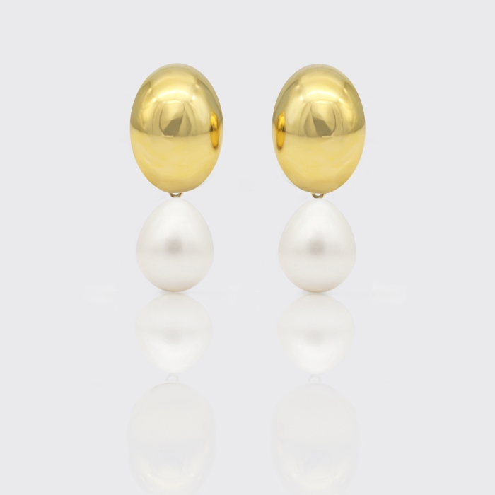 Ohrclip - oval, gold Ohrclip - oval, gold