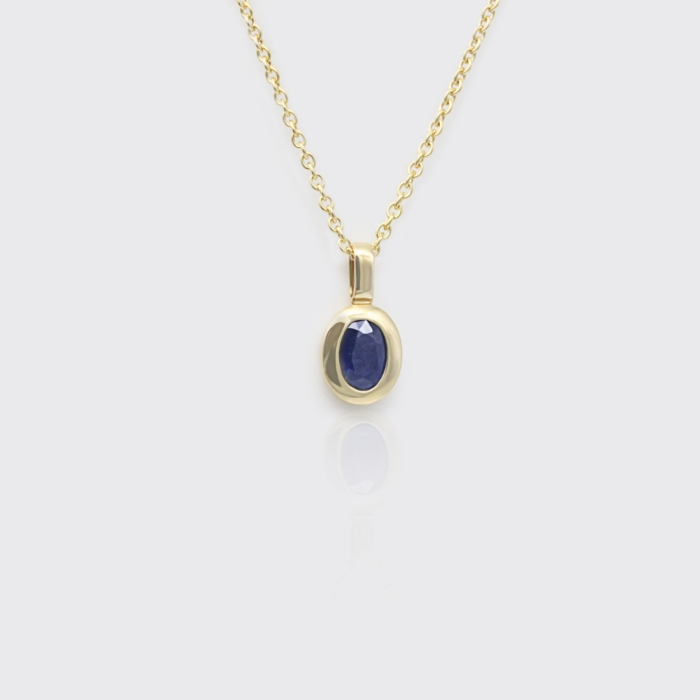Anhänger - Saphir facettiert oval Anhänger - Saphir facettiert oval