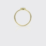 zarter Solitärring Blautopas