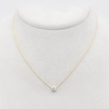 Halskette - Gelbgold, Brillant (0,2 ct.) Halskette - Gelbgold, Brillant (0,2 ct.)