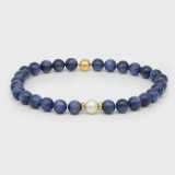 Kyanitkette mit Südseeperle