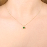 Anhänger - grüner Turmalin (6mm)