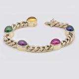 Panzerarmband mit 5 Cabochons