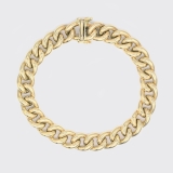 Rundpanzerarmband Gold (10 mm)