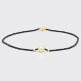 Onyx-Kette mit gelber Perle Onyx-Kette mit gelber Perle