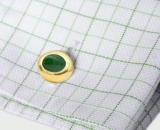 Manschettenknöpfe - grüner Turmalin