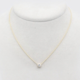 Halskette - Gelbgold, Brillant (0,3 ct.) Halskette - Gelbgold, Brillant (0,3 ct.)