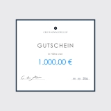 Gutschein 1.000 € Gutschein 1.000 €