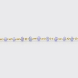 Goldkette mit Tansaniten Goldkette mit Tansaniten