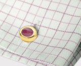 Manschettenknöpfe mit Saphir und Turmalin Manschettenknöpfe mit Saphir und Turmalin