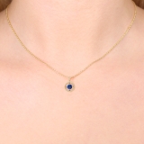 Target-Anhänger Saphir