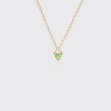 Kleiner Peridot-Eichel-Anhänger