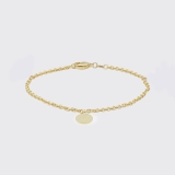 Goldarmband mit Plakette Goldarmband mit Plakette