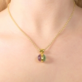 drehbarer Anhänger mit Turmalin und Peridot