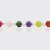 Halskette - Edelsteine, Süßwasserperle Halskette - Edelsteine, Süßwasserperle