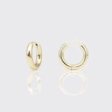 Ohrcreolen - rund Gelbgold klein