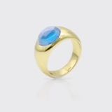 Soulring No. 1 mit Blautopas Soulring No. 1 mit Blautopas