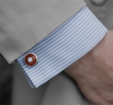 Manschettenknöpfe - Carneol, Blautopas Manschettenknöpfe - Carneol, Blautopas