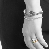 klassischer Bandring (schmal) - Smaragd, Brillanten klassischer Bandring (schmal) - Smaragd, Brillanten