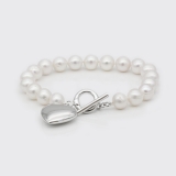 Perlarmband mit Silberherz