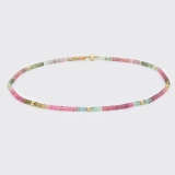 Edelsteinkette Turmalinscheiben Edelsteinkette Turmalinscheiben