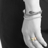 klassischer Bandring (breit) mit Smaragd und Brillanten klassischer Bandring (breit) mit Smaragd und Brillanten