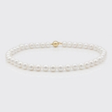 weiße Süßwasserperlenkette (10 mm) weiße Süßwasserperlenkette (10 mm)