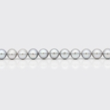 hellgraue Süßwasserperlenkette (8 mm)