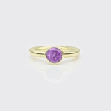 Solitärring Amethyst