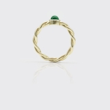 Kordelring mit Smaragd Kordelring mit Smaragd