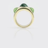 CabochonRing in Grüntönen