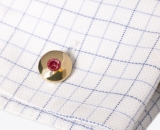 Manschettenknöpfe - Rubin, Turmalin