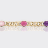 Panzerarmband - Rosenquarz, rosa Turmalin, Amethyst