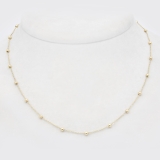 Gliederkette mit Goldkugeln Gliederkette mit Goldkugeln