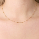 Gliederkette mit Goldkugeln Gliederkette mit Goldkugeln