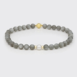 Mondsteinkette mit Südseeperle Mondsteinkette mit Südseeperle