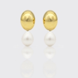 Ohrclip - oval, gold Ohrclip - oval, gold