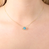 Anhänger - Blautopas